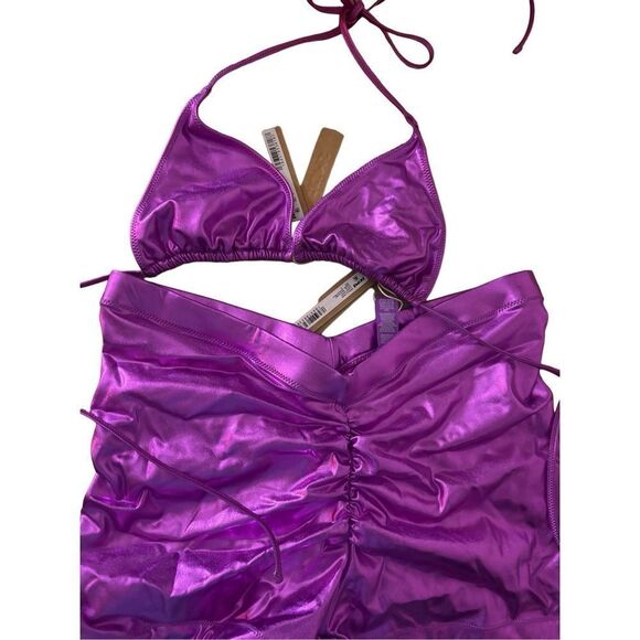 Skims purple metallic bathing suit - Picture 2 of 2